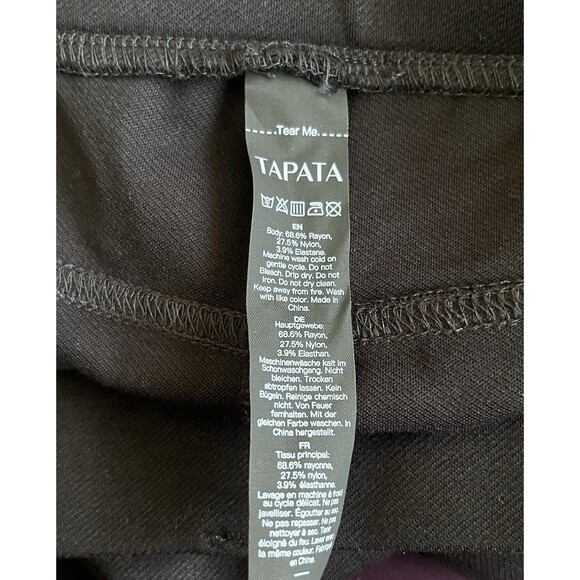 Tapata Black Sz 8 Stretch Bootcut Dress Pants NWT Office Work Buisness - Picture 7 of 7